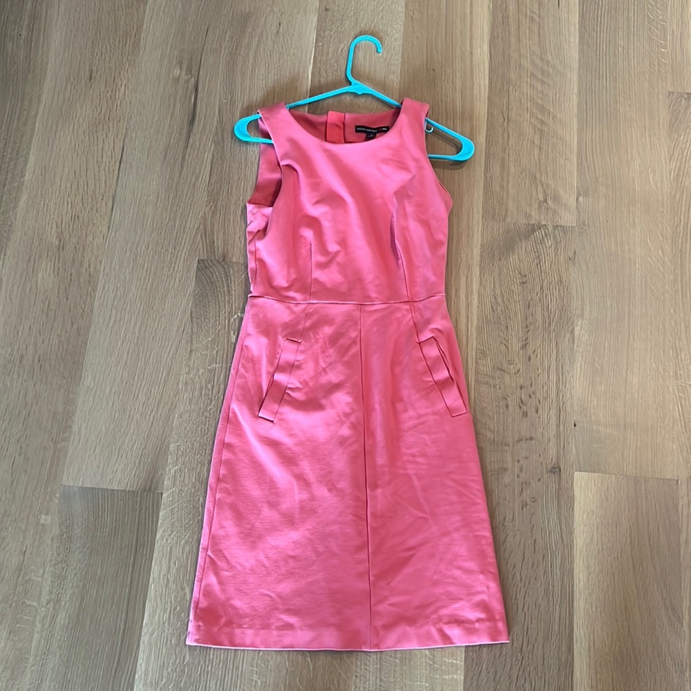 Pink Banana Republic Mad Men Collection Dress w/ pockets size 0
